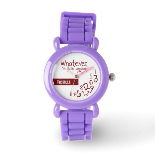 Wat dan ook, ik ben te laat. horloge