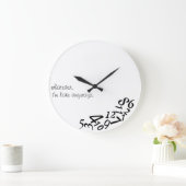~ Wat dan ook, ik ben te laat... ...WALL CLOCK, AA Grote Klok (Huis)