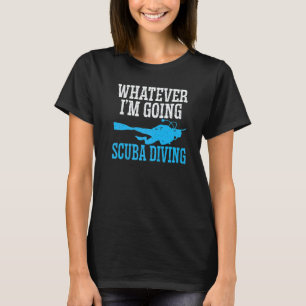 Wat dan ook Ik ga scuba duiken Aquaholic Marine L T-shirt