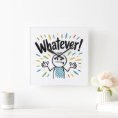 Wat dan ook. vierkante klok (Huis)