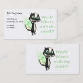 Wat dat gekruiste stinkdier visitekaartje (Voorkant / Achterkant)