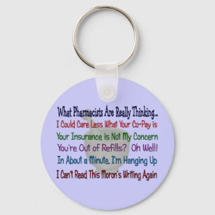 Wat de apothekers echt denken sleutelhanger