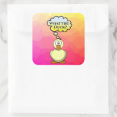Wat de Duck? Sticker (Tas)