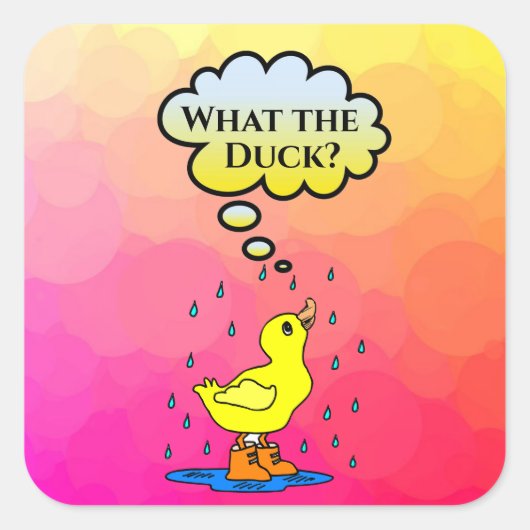 Wat de Duck? Sticker (Voorkant)