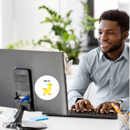 Wat de Eend? Ronde Sticker