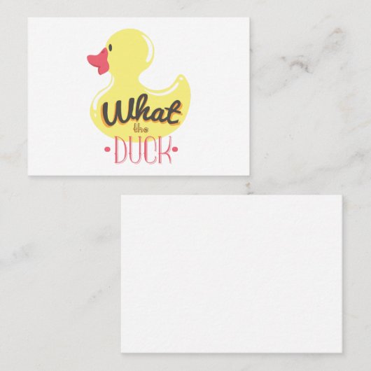 Wat de eend visitekaartje (Voorkant / Achterkant)