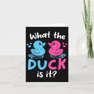 Wat de eenden is het Baby Gender Reveal Party Baby Kaart