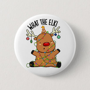 Wat De Eland Grappige Dier Punt Ronde Button 5,7 Cm