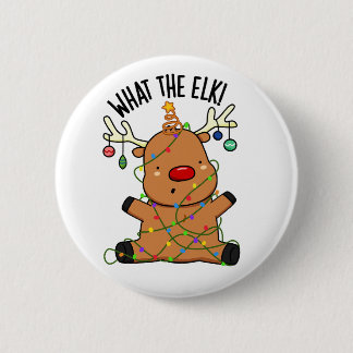 Wat De Eland Grappige Dier Punt Ronde Button 5,7 Cm