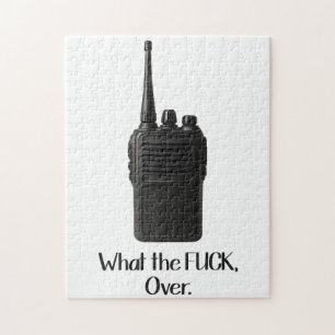 Wat de Fu*k over grappige Walkie Talkie icoon Legpuzzel