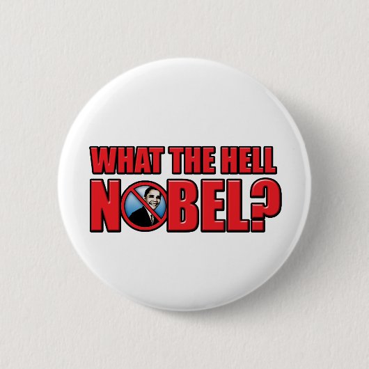 Wat de hel Nobel? Ronde Button 5,7 Cm (Voorkant)