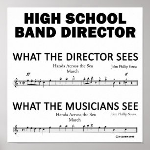 Wat de High School Band ziet Poster