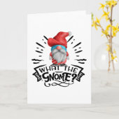 Wat De Kabouter Grappige Kerst Punt Kaart (Gele Bloem)