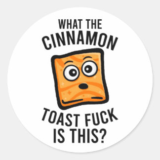 Wat de kaneel toast crunch meme ronde sticker