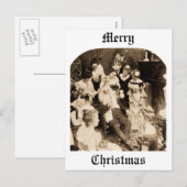 Wat de Kerstman doet op 26 december - Vintage Feestdagenkaart (Voorkant / Achterkant)