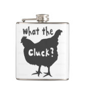Wat de kip? heupfles (Voorkant)