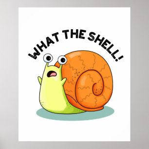 Wat de schamele slak in de Shell Poster