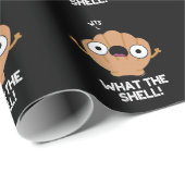 Wat de Shell Funny Zee Shell Pun Dark BG Cadeaupapier (Rol Hoek)