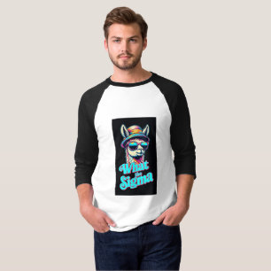 Wat de Sigma – Cool Lama in Retro Vibe T-Shirt
