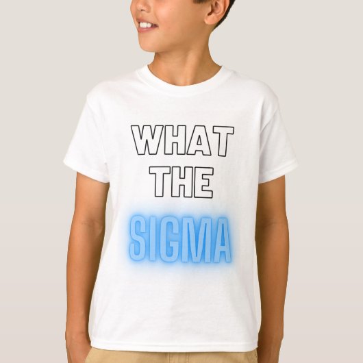 Wat de sigma gen alpha shirt blauw (Voorkant)