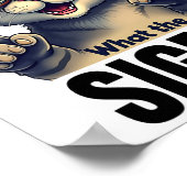 Wat de sigma grappige kat liefhebbers poster (Hoek)