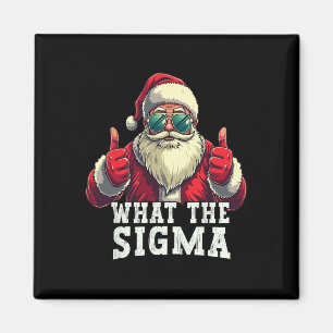 Wat de Sigma Santa Grappige Kerstmeme Xmas Riz Magneet
