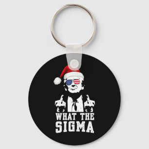 Wat de Sigma Trump Kerstman Grappige Kerstmeme XM Sleutelhanger