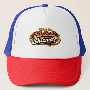 Wat de Skibidi Shizma? Retro Grafische Hoed Trucker Pet