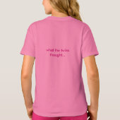 Wat de tweelingenen dachten dat de Kind scharnit T-shirt (Achterkant)