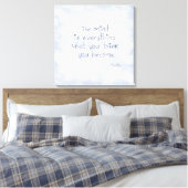 Wat denk je dat je wordt? canvas afdruk (Insitu (Slaapkamer))
