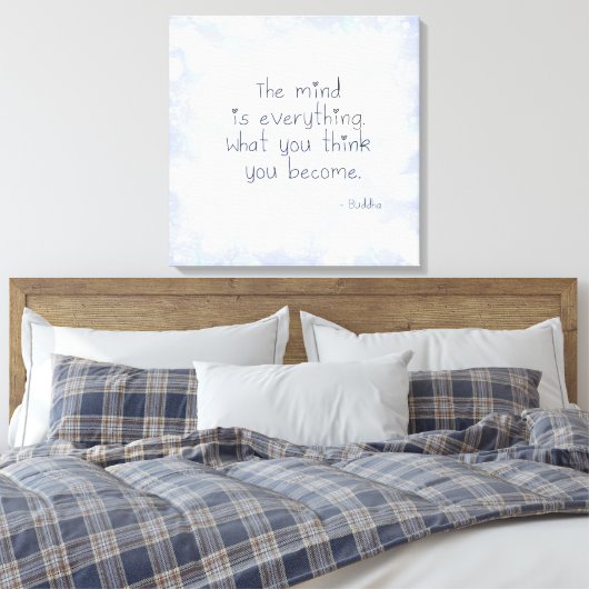 Wat denk je dat je wordt? canvas afdruk (Insitu (Slaapkamer))