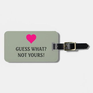Wat denk je van Bright Roze Heart Funny? Niet van Bagagelabel