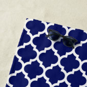 WAT DIY-kleur BG Moroccan #5 Q Hot Pink Monogram Strandlaken (In situ)