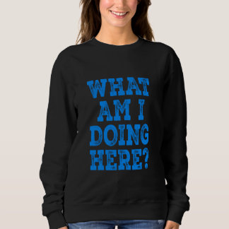 Wat doe ik hier - Blue Distressed Trui