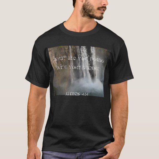 Wat doe je met je damp? t-shirt (Voorkant)