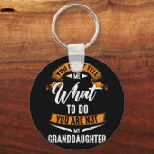 Wat doe je niet met mijn dochter? sleutelhanger (Voorkant)