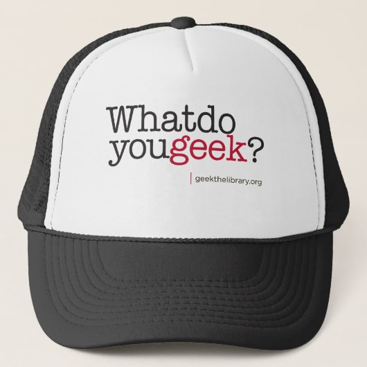 Wat doe je? trucker pet (Voorkant)