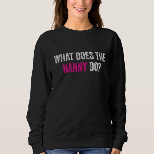 Wat doet de nanny 1 trui (Voorkant)