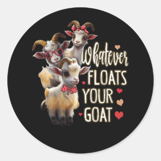 Wat drijft je geitenliefhebber mam Bandana Wildli Ronde Sticker