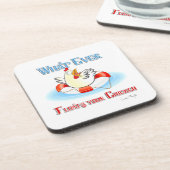 Wat drijft je kip 2? drankjes onderzetter (Linkerzijde)