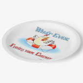 Wat drijft je kip 2? papieren bordje (Gekanteld)