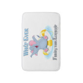 Wat drijft je olifant? badmat (Voorkant Verticaal)