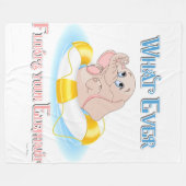 Wat drijft je olifant uit 4 fleece deken (Voorkant (Horizontaal))