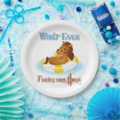 Wat drijft je paard 2 papieren bordje (Feest)