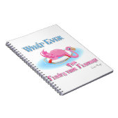 Wat drijft je roze flamingo? notitieboek (Rechterzijde)