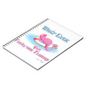 Wat drijft je roze flamingo? notitieboek (Linkerzijde)