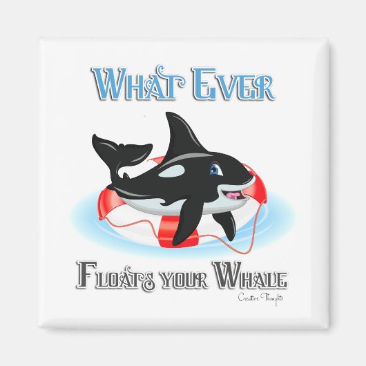 Wat drijft je walvis 2? magneet (Voorkant)