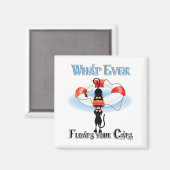 Wat drijft ooit je katten 2 magneet (Voorkant / Achterkant)