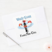 Wat drijft ooit je katten 2 vierkante sticker (Envelop)