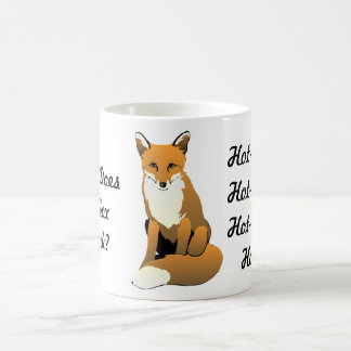 Wat Drink de Fox? Heet Tea. Mok